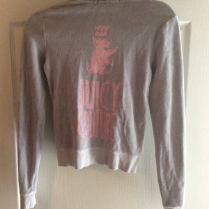 Juicy Couture Gray Velour Jacket Sz Small